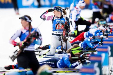 NordicFocus 20.02.2020, Antholz, Italy (ITA):Susan Dunklee (USA) - IBU World Championships Biathlon, single mixed relay, Antholz (ITA). www.nordicfocus.com. © Modica/NordicFocus. Every downloaded picture is fee-liable.