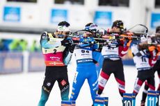 NordicFocus 23.02.2020, Antholz, Italy (ITA):Martin Fourcade (FRA) - IBU world championships biathlon, mass men, Antholz (ITA). www.nordicfocus.com. © Modica/NordicFocus. Every downloaded picture is fee-liable.