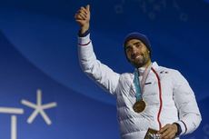 NordicFocus 19.02.2018, Pyeongchang, Korea (KOR):Martin Fourcade (FRA) - XXIII. Olympic Winter Games Pyeongchang 2018, biathlon, medals, Pyeongchang (KOR). www.nordicfocus.com. © Thibaut/NordicFocus. Every downloaded picture is fee-liable.