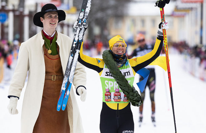 LINA KORSGREN gjorde ett jättelopp när hon vann Vasaloppet 2020. Foto: VASALOPPET