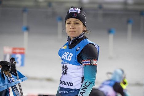 NordicFocus 05.12.2019, Oestersund, Sweden, (SWE):Celia Aymonier (FRA) - IBU world cup biathlon, individual women, Oestersund (SWE). www.nordicfocus.com. © Nico Manzoni/NordicFocus. Every downloaded picture is fee-liable.