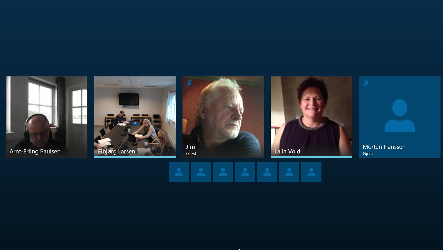 Formannskapsmøte på Skype