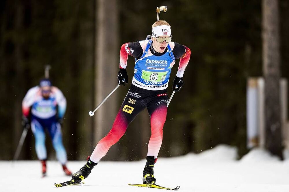 20.02.2020, Antholz, Italy (ITA):Johannes Thingnes Boe (NOR) - IBU World Championships Biathlon, single mixed relay, Antholz (ITA). www.nordicfocus.com. © Modica/NordicFocus. Every downloaded picture is fee-liable.