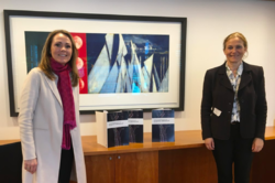 Ekspertgruppen, ledet av konsernsjef for SINTEF Alexandra Bech Gjørv, overleverte 06.04.20 rapporten "Datadeling i næringslivet" til distrikts- og digitaliseringsminister Linda Hofstad Helleland. Foto: KMD.