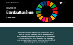 Utsnitt fra SSBs faktaside om bærekraftsmålene.