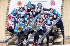 NordicFocus 01.03.2019, Seefeld, Austria (AUT):Adrien Backscheider ((FRA)), Maurice Manificat ((FRA)), Clement Parisse ((FRA)), Richard Jouve ((FRA)), (l-r) - FIS nordic world ski championships, cross-country, 4x10km men, Seefeld (AUT). www.nordicfocus.com. © Modi