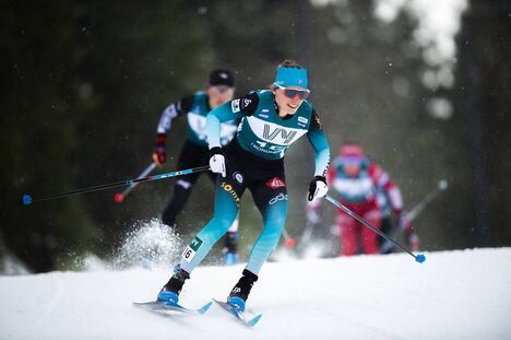 NordicFocus 23.02.2020, Trondheim, Norway (NOR):Delphine Claudel (FRA) - FIS world cup cross-country, pursuit women, Trondheim (NOR). www.nordicfocus.com. © Thibaut/NordicFocus. Every downloaded picture is fee-liable.