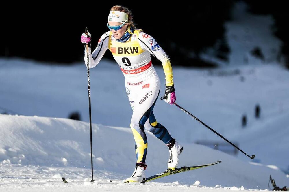 31.12.2017, Lenzerheide, Switzerland (SUI):Jennie Oeberg (SWE) - FIS world cup cross-country, tour de ski, 10km women, Lenzerheide (SUI). www.nordicfocus.com. © Modica/NordicFocus. Every downloaded picture is fee-liable.