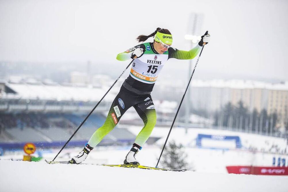 09.02.2019, Lahti Finland (FIN):Katja Visnar (SLO) - FIS world cup cross-country, individual sprint, Lahti (FIN). www.nordicfocus.com. © Modica/NordicFocus. Every downloaded picture is fee-liable.