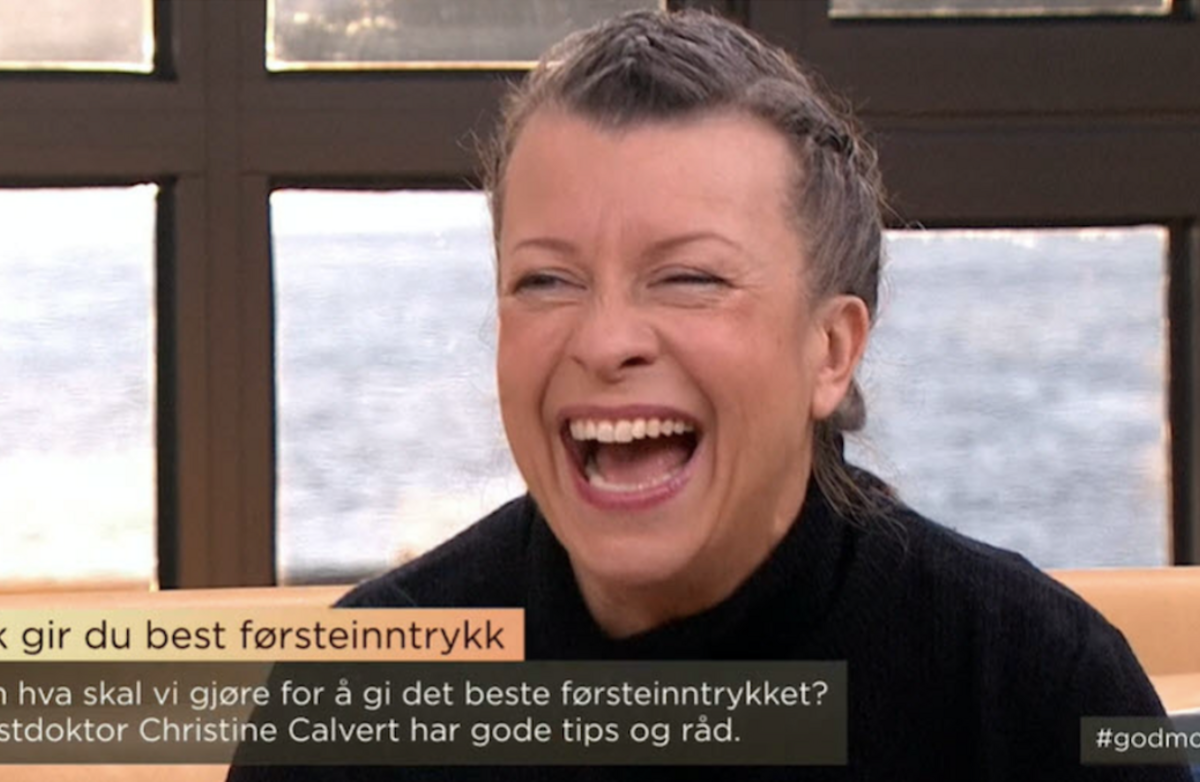 Christine Calvert var gjest i God Morgen Norge på TV2, der hun snakket om hvordan skape et godt førsteinntrykk.