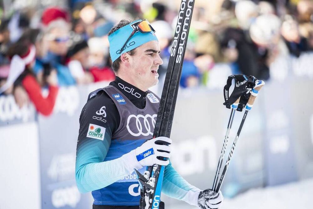 31.12.2019, Toblach, Italy (ITA):Jules Chappaz (FRA) - FIS world cup cross-country, tour de ski, 10km women, Toblach (ITA). www.nordicfocus.com. © Modica/NordicFocus. Every downloaded picture is fee-liable.