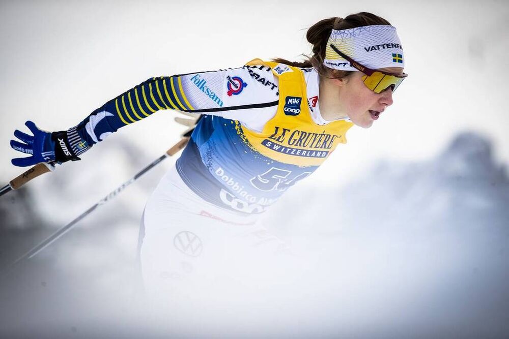 31.12.2019, Toblach, Italy (ITA):Ebba Andersson (SWE) - FIS world cup cross-country, tour de ski, 10km women, Toblach (ITA). www.nordicfocus.com. © Modica/NordicFocus. Every downloaded picture is fee-liable.