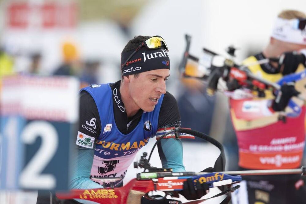 21.12.2019, Annecy-Le Grand Bornand, France (FRA):Quentin Fillon Maillet (FRA) -  IBU world cup biathlon, pursuit men, Annecy-Le Grand Bornand (FRA). www.nordicfocus.com. © Manzoni/NordicFocus. Every downloaded picture is fee-liable.
