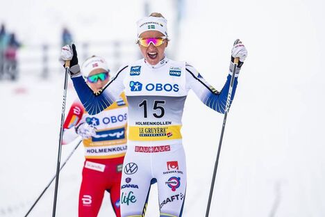 NordicFocus 07.03.2020, Oslo, Norway (NOR):Frida Karlsson (SWE) - FIS world cup cross-country, mass women, Oslo (NOR). www.nordicfocus.com. © Modica/NordicFocus. Every downloaded picture is fee-liable.