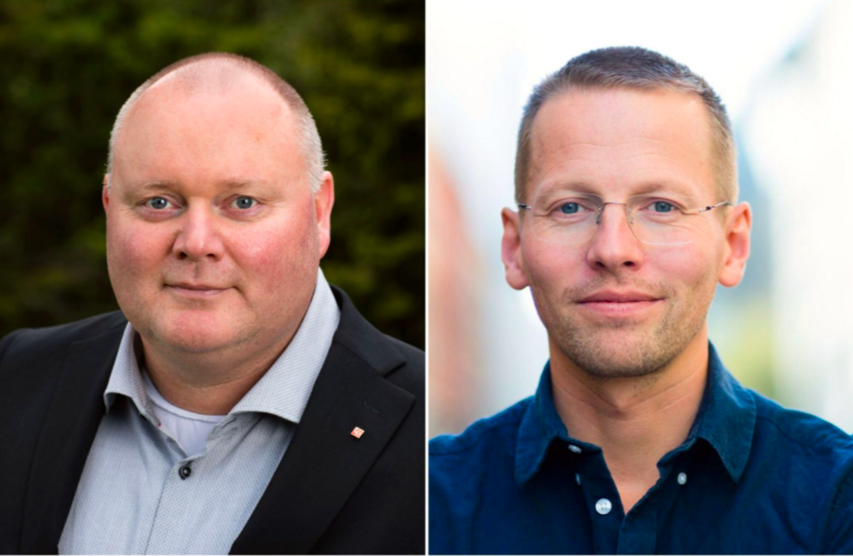 Are Tomasgard er LO-sekretær, Trygve Svensson er leder i Tankesmien Agenda. Foto: Trond Isaksen/Agenda