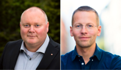 Are Tomasgard er LO-sekretær, Trygve Svensson er leder i Tankesmien Agenda. Foto: Trond Isaksen/Agenda