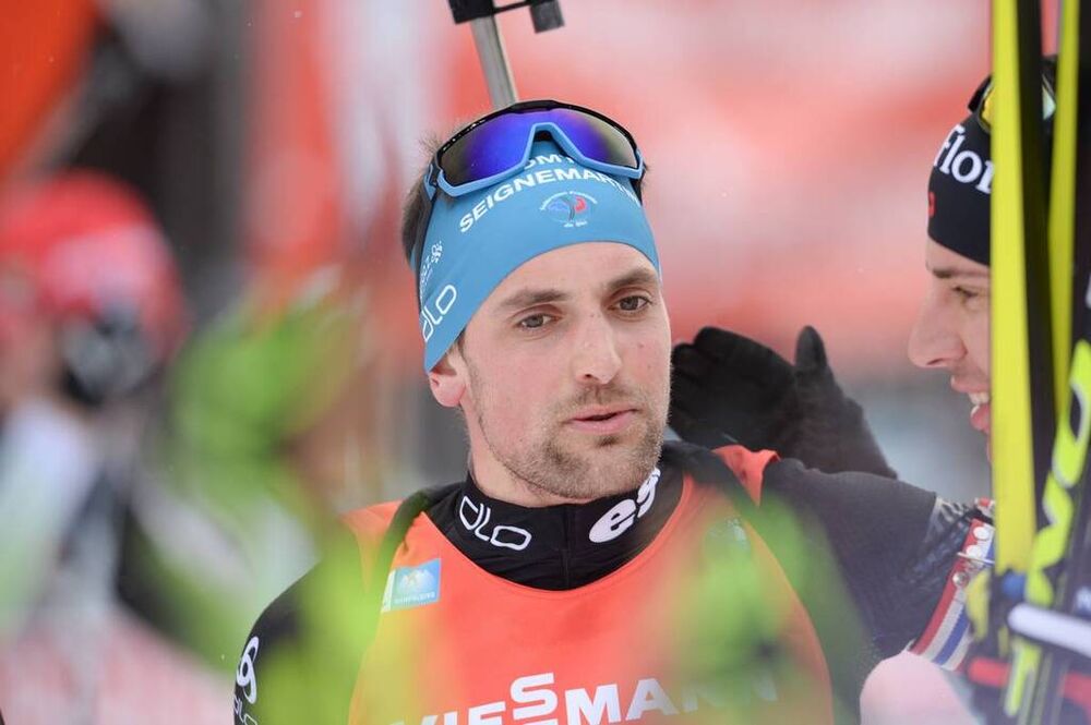 19.01.2020, Ruhpolding, Germany (GER):Simon Desthieux (FRA) -  IBU world cup biathlon, pursuit men, Ruhpolding (GER). www.nordicfocus.com. © Tumashov/NordicFocus. Every downloaded picture is fee-liable.