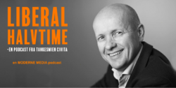 Olav Lysne var gjest i Liberal halvtime med tema digitalisering. Foto: Civita