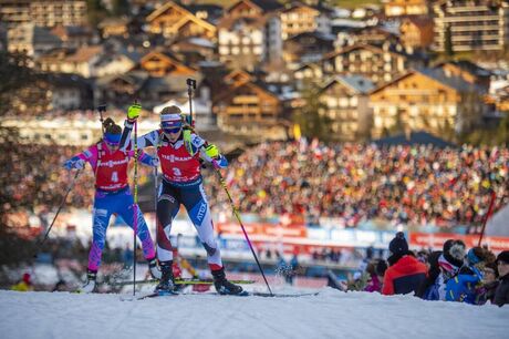 NordicFocus 21.12.2019, Annecy-Le Grand Bornand, France (FRA):Justine Braisaz (FRA) - IBU world cup biathlon, pursuit women, Annecy-Le Grand Bornand (FRA). www.nordicfocus.com. © Thibaut/NordicFocus. Every downloaded picture is fee-liable.