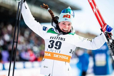 NordicFocus 29.02.2020, Lahti Finland (FIN):Krista Parmakoski (FIN) - FIS world cup cross-country, 10km women, Lahti (FIN). www.nordicfocus.com. © Modica/NordicFocus. Every downloaded picture is fee-liable.