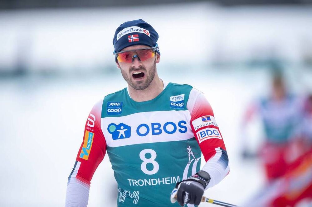 23.02.2020, Trondheim, Norway (NOR):Hans Christer Holund (NOR) - FIS world cup cross-country, pursuit men, Trondheim (NOR). www.nordicfocus.com. © Thibaut/NordicFocus. Every downloaded picture is fee-liable.