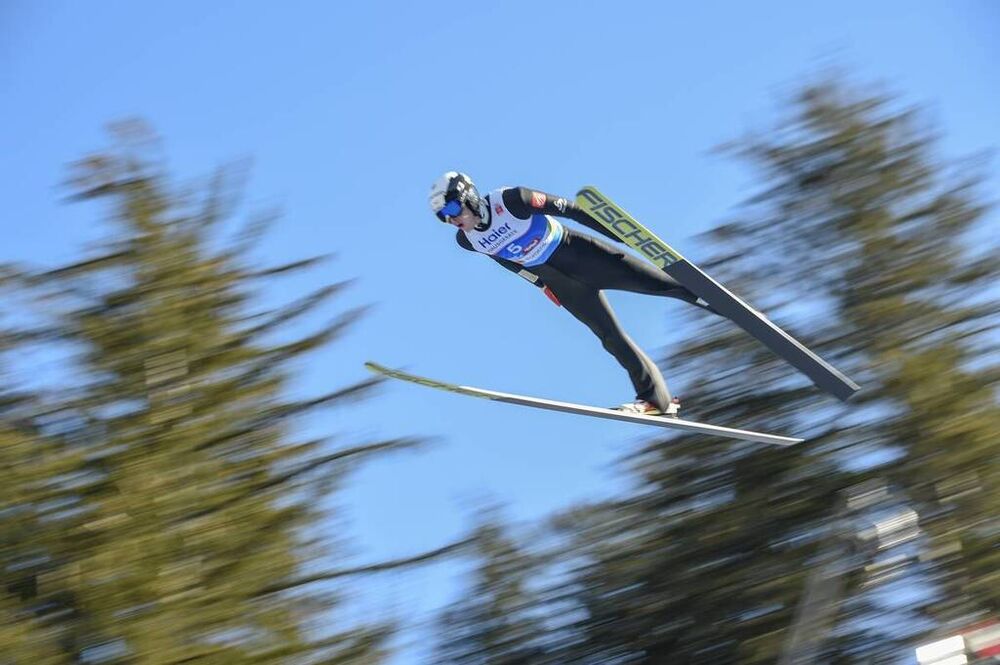 23.02.2019, Innsbruck, Austria (AUT):Jonathan Learoyd (FRA) - FIS nordic world ski championships, ski jumping, individual HS130, Innsbruck (AUT). www.nordicfocus.com. © THIBAUT/NordicFocus. Every downloaded picture is fee-liable.
