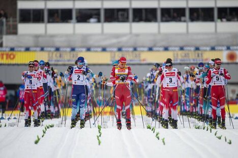 NordicFocus 25.01.2020, Oberstdorf, Germany (GER):Alexander Bolshunov (RUS) - FIS world cup cross-country, skiathlon men, Oberstdorf (GER). www.nordicfocus.com. © Thibaut/NordicFocus. Every downloaded picture is fee-liable.