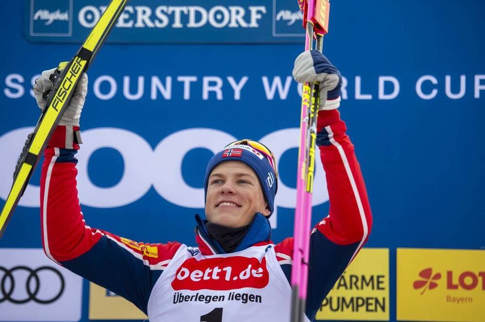 26.01.2020, Oberstdorf, Germany (GER):Johannes Hoesflot Klaebo (NOR) - FIS world cup cross-country, individual sprint, Oberstdorf (GER). www.nordicfocus.com. © Thibaut/NordicFocus. Every downloaded picture is fee-liable.