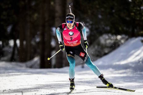 16.02.2020, Antholz, Italy (ITA):Quentin Fillon Maillet (FRA) - IBU World Championships Biathlon, pursuit men, Antholz (ITA). www.nordicfocus.com. © Modica/NordicFocus. Every downloaded picture is fee-liable.