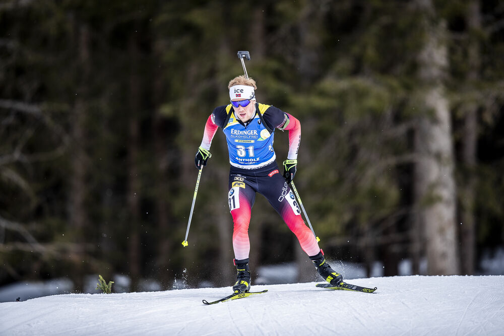 19.02.2020, Antholz, Italy (ITA):Johannes Dale (NOR) - IBU World Championships Biathlon, individual men, Antholz (ITA). www.nordicfocus.com. © Modica/NordicFocus. Every downloaded picture is fee-liable.