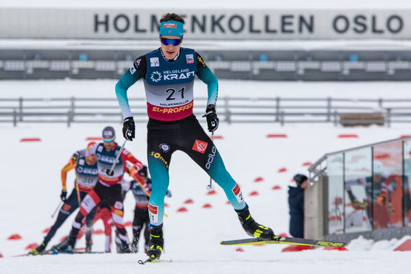 07.03.2020, Oslo, Norway (NOR):Laurent Muhlethaler (FRA) - FIS world cup nordic combined, individual gundersen HS134/10km, Oslo (NOR). www.nordicfocus.com. © Volk/NordicFocus. Every downloaded picture is fee-liable.