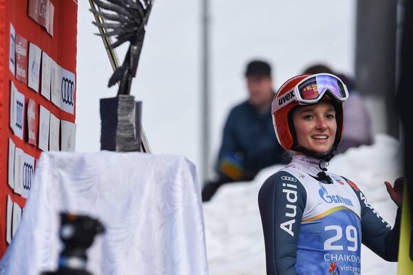24.03.2019, Chaikovsky, Russia (RUS):Katharina Althaus (GER) - FIS world cup ski jumping ladies, individual HS140, Chaikovsky (RUS). www.nordicfocus.com. © Tumashov/NordicFocus. Every downloaded picture is fee-liable.