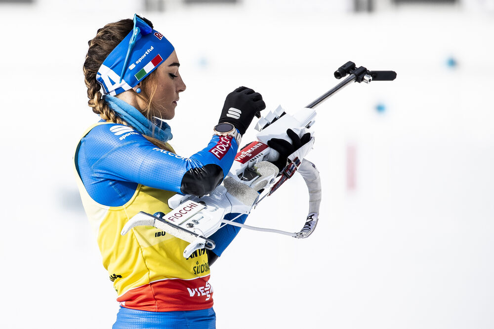 16.02.2020, Antholz, Italy (ITA):Dorothea Wierer (ITA) - IBU World Championships Biathlon, pursuit women, Antholz (ITA). www.nordicfocus.com. © Modica/NordicFocus. Every downloaded picture is fee-liable.