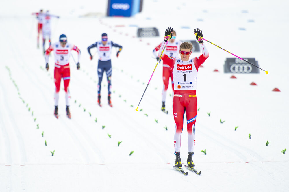 26.01.2020, Oberstdorf, Germany (GER):Johannes Hoesflot Klaebo (NOR) - FIS world cup cross-country, individual sprint, Oberstdorf (GER). www.nordicfocus.com. © Thibaut/NordicFocus. Every downloaded picture is fee-liable.