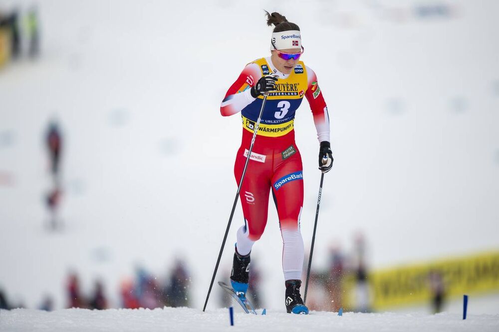 26.01.2020, Oberstdorf, Germany (GER):Ane Appelkvist Stenseth (NOR) - FIS world cup cross-country, individual sprint, Oberstdorf (GER). www.nordicfocus.com. © Thibaut/NordicFocus. Every downloaded picture is fee-liable.