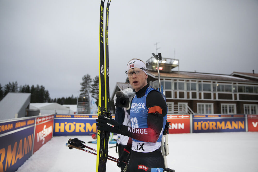 29.11.2020, Kontiolahti, Finland (FIN):Johannes Thingnes Boe (NOR) -  IBU World Cup Biathlon, sprint men, Kontiolahti (FIN). www.nordicfocus.com. © Manzoni/NordicFocus. Every downloaded picture is fee-liable.