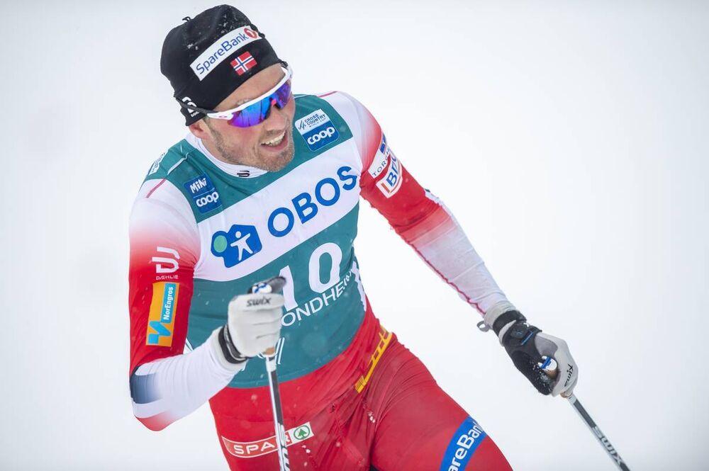 23.02.2020, Trondheim, Norway (NOR):Emil Iversen (NOR) - FIS world cup cross-country, pursuit men, Trondheim (NOR). www.nordicfocus.com. © Thibaut/NordicFocus. Every downloaded picture is fee-liable.