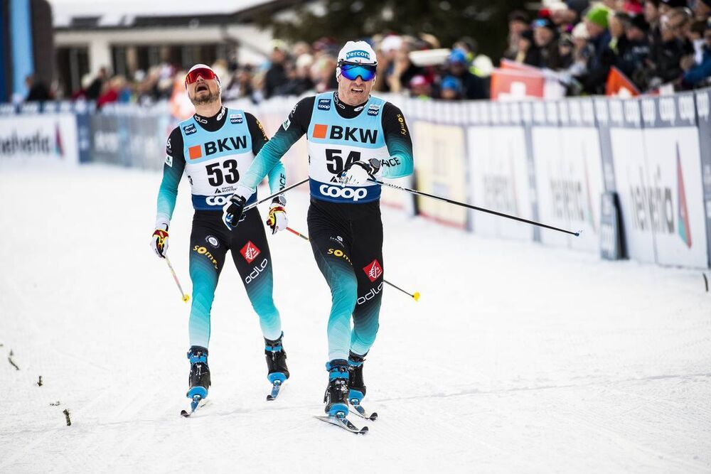 15.12.2019, Davos, Switzerland (SUI):Maurice Manificat (FRA) - FIS world cup cross-country, 15km men, Davos (SUI). www.nordicfocus.com. © Modica/NordicFocus. Every downloaded picture is fee-liable.