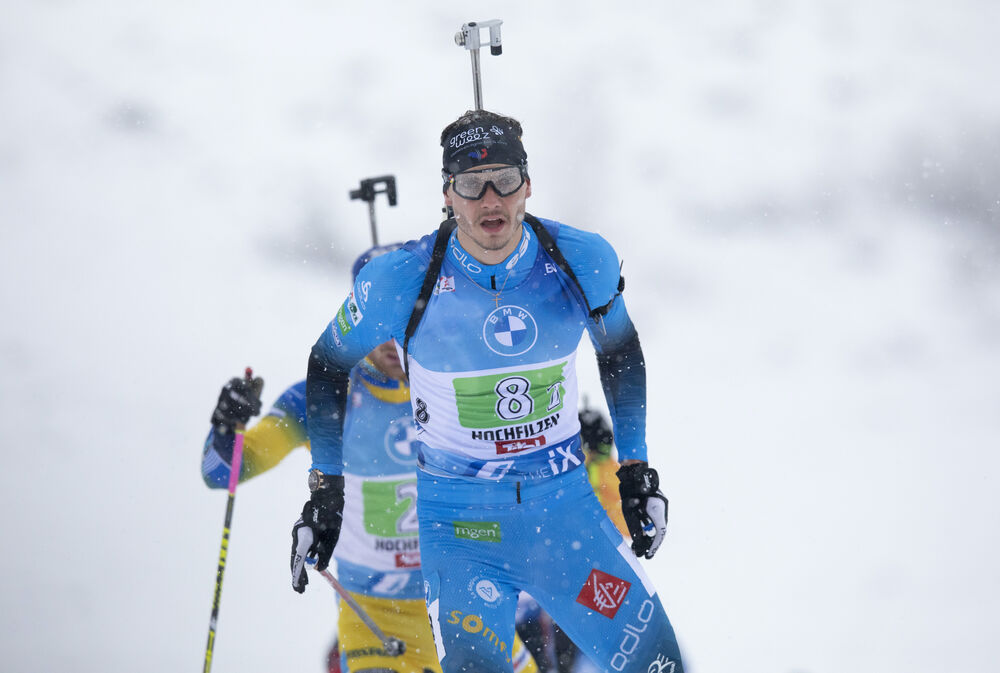 13.12.2020, Hochfilzen, Austria (AUT):Emilien Jacquelin (FRA) -  IBU World Cup Biathlon, relay men, Hochfilzen (AUT). www.nordicfocus.com. © Manzoni/NordicFocus. Every downloaded picture is fee-liable.