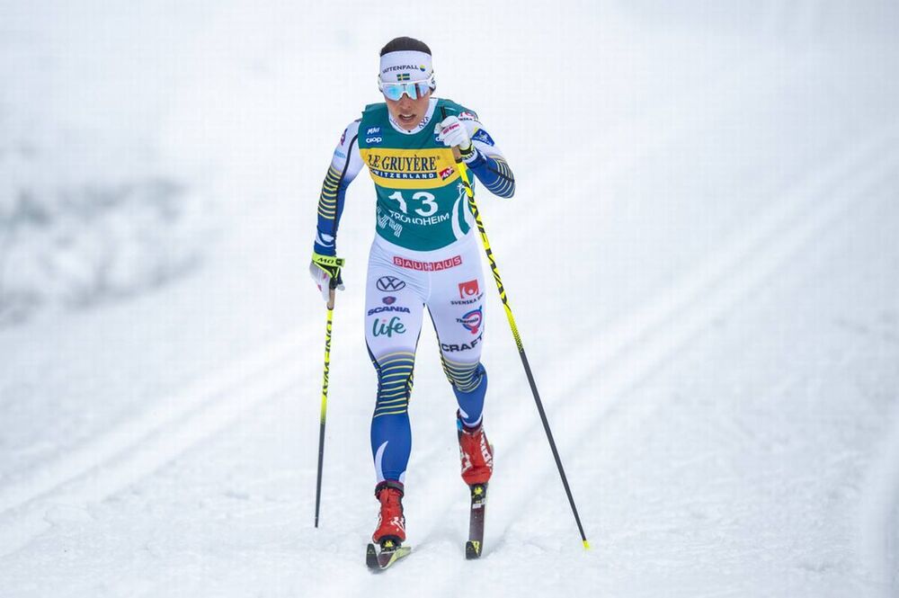 Photo : Nordic Focus 22.02.2020, Trondheim, Norway (NOR):Charlotte Kalla (SWE) - FIS world cup cross-country, individual sprint, Trondheim (NOR). www.nordicfocus.com. © Thibaut/NordicFocus. Every downloaded picture is fee-liable.