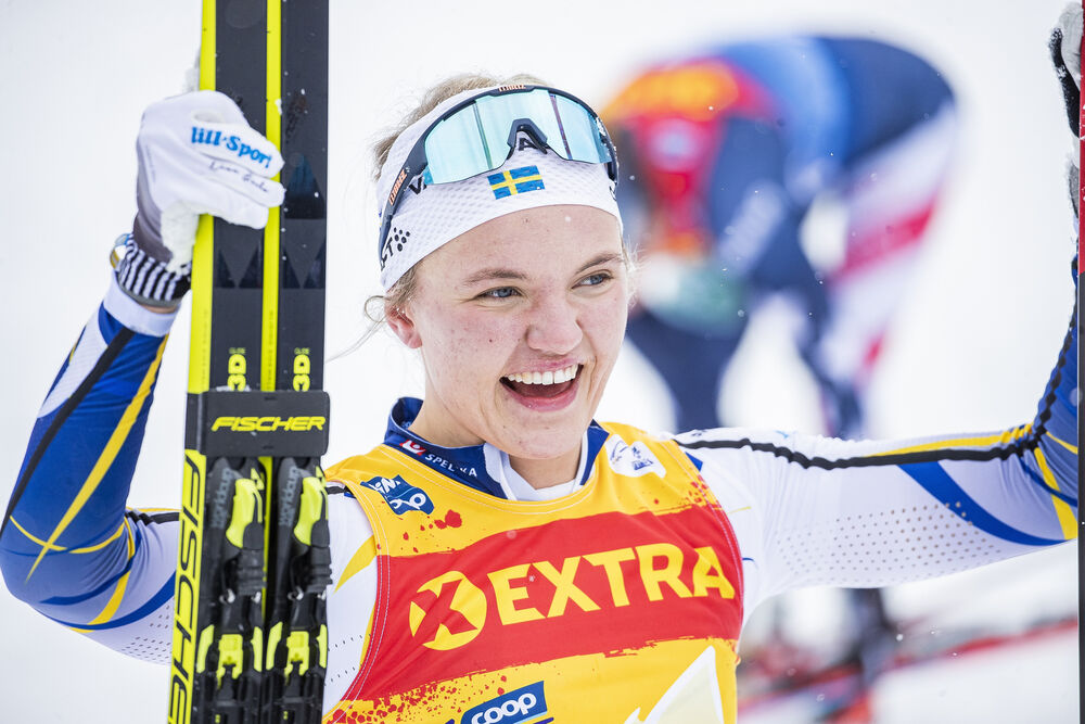 02.01.2021 Val Mustair, Switzerland (SUI):Linn Svahn (SWE) - FIS world cup cross-country, tour de ski, mass women, Val Mustair (SUI). www.nordicfocus.com. © Modica/NordicFocus. Every downloaded picture is fee-liable.