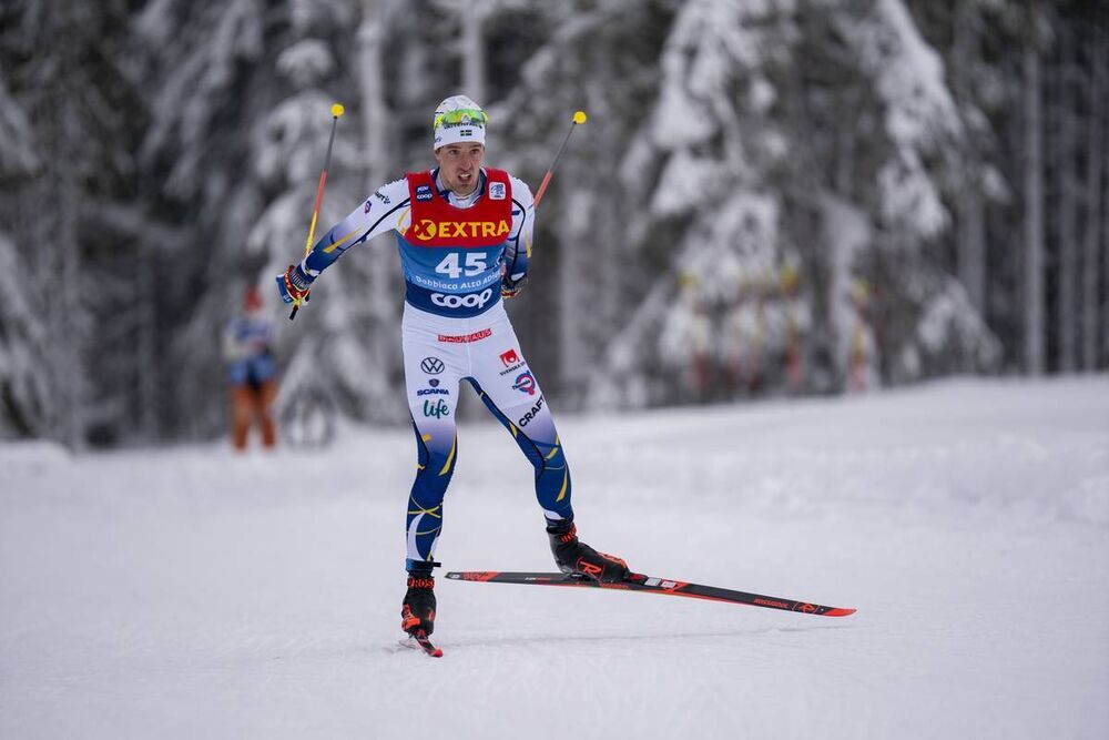 05.01.2021, Toblach, Italy (ITA):Calle Halfvarsson (SWE) - FIS world cup cross-country, tour de ski, 15km men, Toblach (ITA). www.nordicfocus.com. © Vianney THIBAUT/NordicFocus. Every downloaded picture is fee-liable.