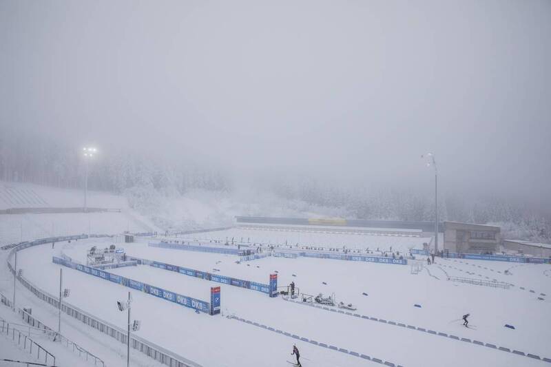 06.01.2021, Oberhof, Germany (GER):
Event Feature: Overview over the biathlon venue of Oberhof -  IBU World Cup Biathlon, training, Oberhof (GER). www.nordicfocus.com. © Manzoni/NordicFocus. Every downloaded picture is fee-liable.