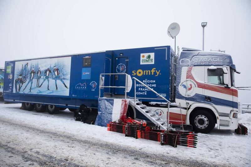 06.01.2021, Oberhof, Germany (GER):
Event Feature: Team Truck, Wax Truck Team France -  IBU World Cup Biathlon, training, Oberhof (GER). www.nordicfocus.com. © Manzoni/NordicFocus. Every downloaded picture is fee-liable.
