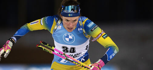 29.11.2020, Kontiolahti, Finland (FIN):Hanna Oeberg (SWE) -  IBU World Cup Biathlon, sprint women, Kontiolahti (FIN). www.biathlonworld.com © Manzoni/IBU. Handout picture by the International Biathlon Union. For editorial use only. Resale or distributio