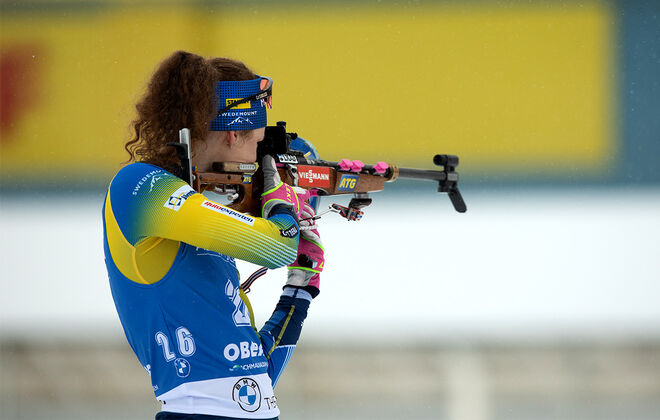 08.01.2021, Oberhof, Germany (GER):Hanna Oeberg (SWE) -  IBU World Cup Biathlon, sprint women, Oberhof (GER). www.biathlonworld.com © Manzoni/IBU. Handout picture by the International Biathlon Union. For editorial use only. Resale or distribution is pro