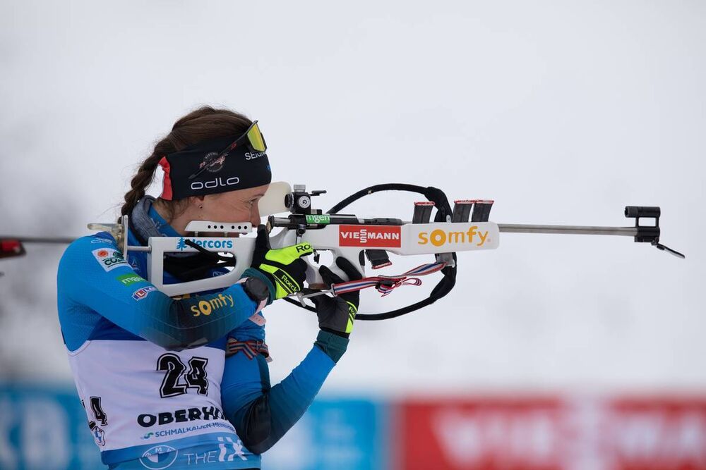 14.01.2021, Oberhof, Germany (GER):Anais Chevalier-Bouchet (FRA) -  IBU World Cup Biathlon, sprint women, Oberhof (GER). www.nordicfocus.com. © Manzoni/NordicFocus. Every downloaded picture is fee-liable.