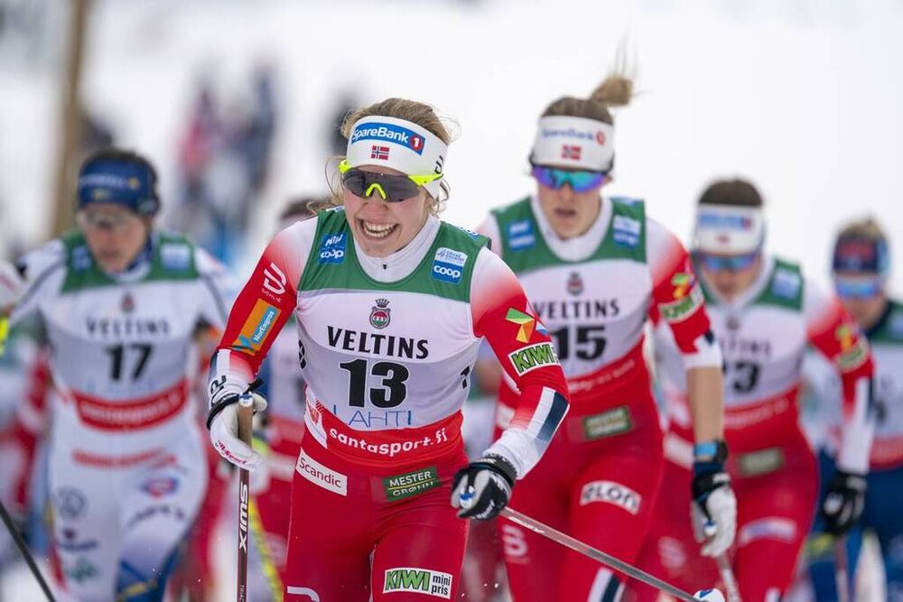 23.01.2021, Lahti Finland (FIN):Helene Marie Fossesholm (NOR) - FIS world cup cross-country, skiathlon women, Lahti (FIN). www.nordicfocus.com. © Vianney THIBAUT/NordicFocus. Every downloaded picture is fee-liable.