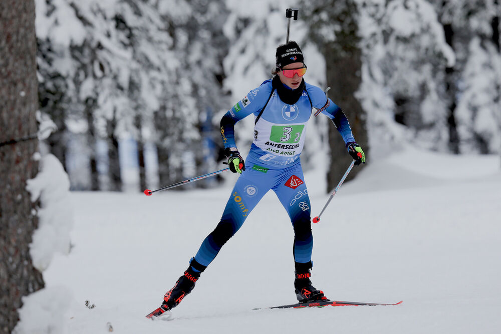 Photo : Nordic Focus 24.01.2021, Antholz, Italy (ITA):Anais Chevalier-Bouchet (FRA) - IBU World Cup Biathlon, relay women, Antholz (ITA). www.nordicfocus.com. © Manzoni/NordicFocus. Every downloaded picture is fee-liable.