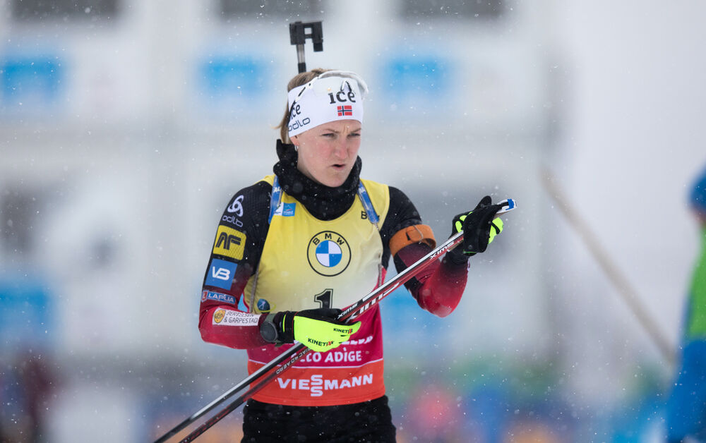 23.01.2021, Antholz, Italy (ITA):Marte Olsbu Roeiseland (NOR) -  IBU World Cup Biathlon, mass women, Antholz (ITA). www.nordicfocus.com. © Manzoni/NordicFocus. Every downloaded picture is fee-liable.